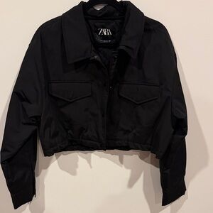 Zara Women's Black Utility Jacket